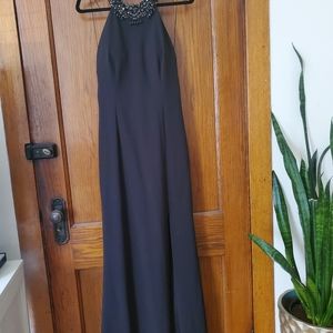 Adrianna Papell BLACK! Beaded column dress Size 12